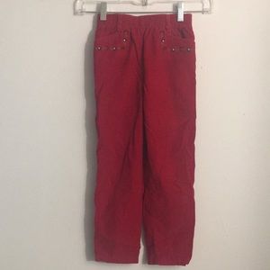 Vintage McDonalds McKids Lightweight Corduroy Sage Red Pants: Size 6